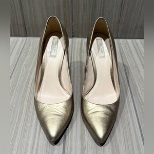 Cole Haan High Heels Women’s 3.5” Heel Soft Gold Pumps Size 8 B